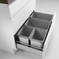 Preview: Abfallsammler Cox Box 235 S800-4 mit 4-fach Trennung für 80cm Schrankbreite, Mülleimer, Abfalleimer